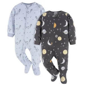 2-Pack Baby & Toddler Boys Space Fleece Pajamas