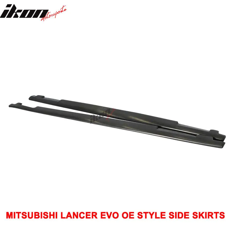 2001-2007 Mitsubishi Lancer EVO 7 8 9 OE Style Side Skirts Pannel PU