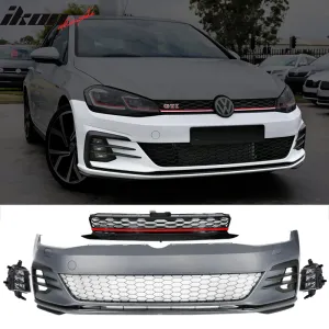 2017-2019 VW Golf MK7 7.5 GTI Front Bumper Kit w/ Fog Lights Grille