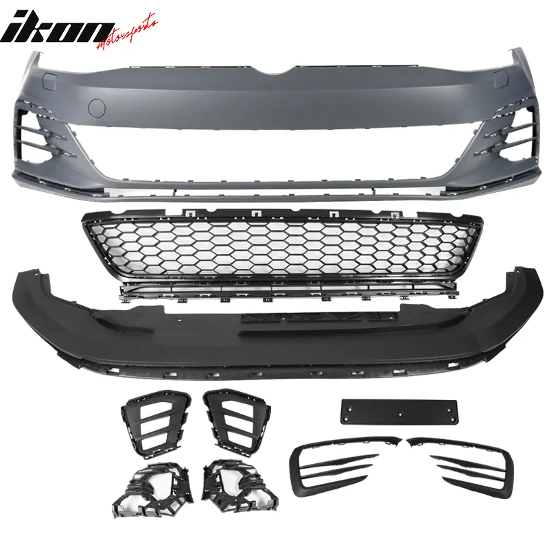 2017-2019 VW Golf MK7 7.5 GTI Front Bumper Kit w/ Fog Lights Grille