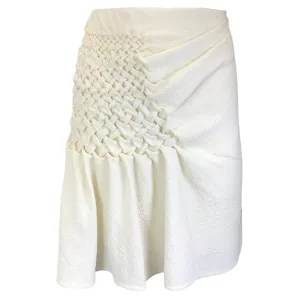 3.1 Phillip Lim Ivory Crinkled Crepe Skirt