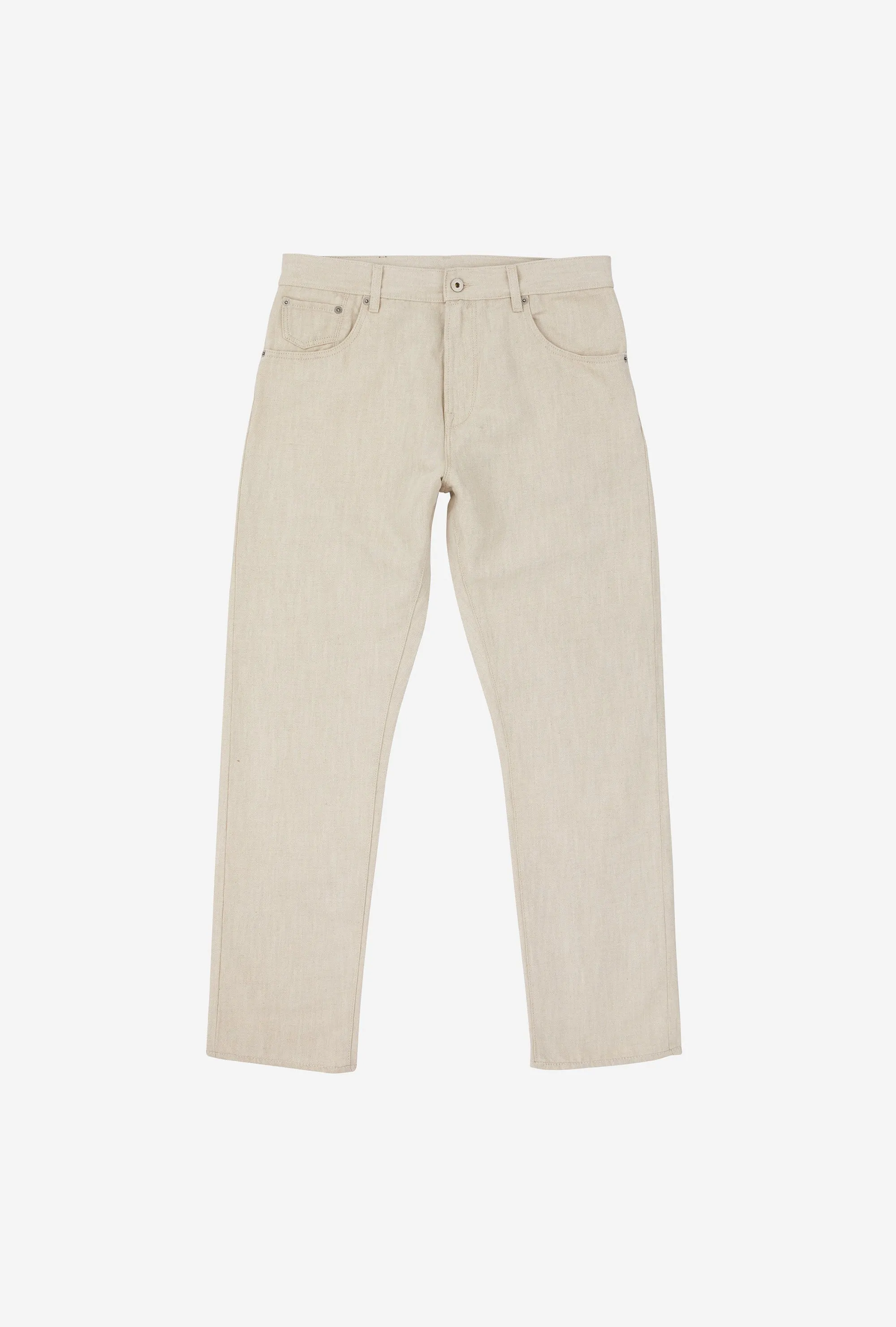 AIC 5-Pocket Cotton-Linen Stone