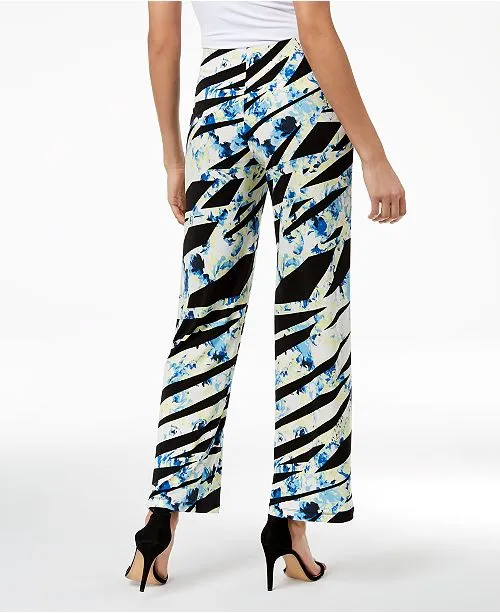 Alfani Printed Wide-Leg Pants