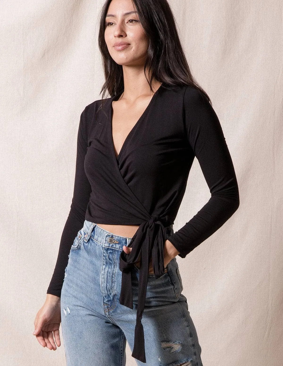 Bamboo Wrap Top - As-Is-Clearance