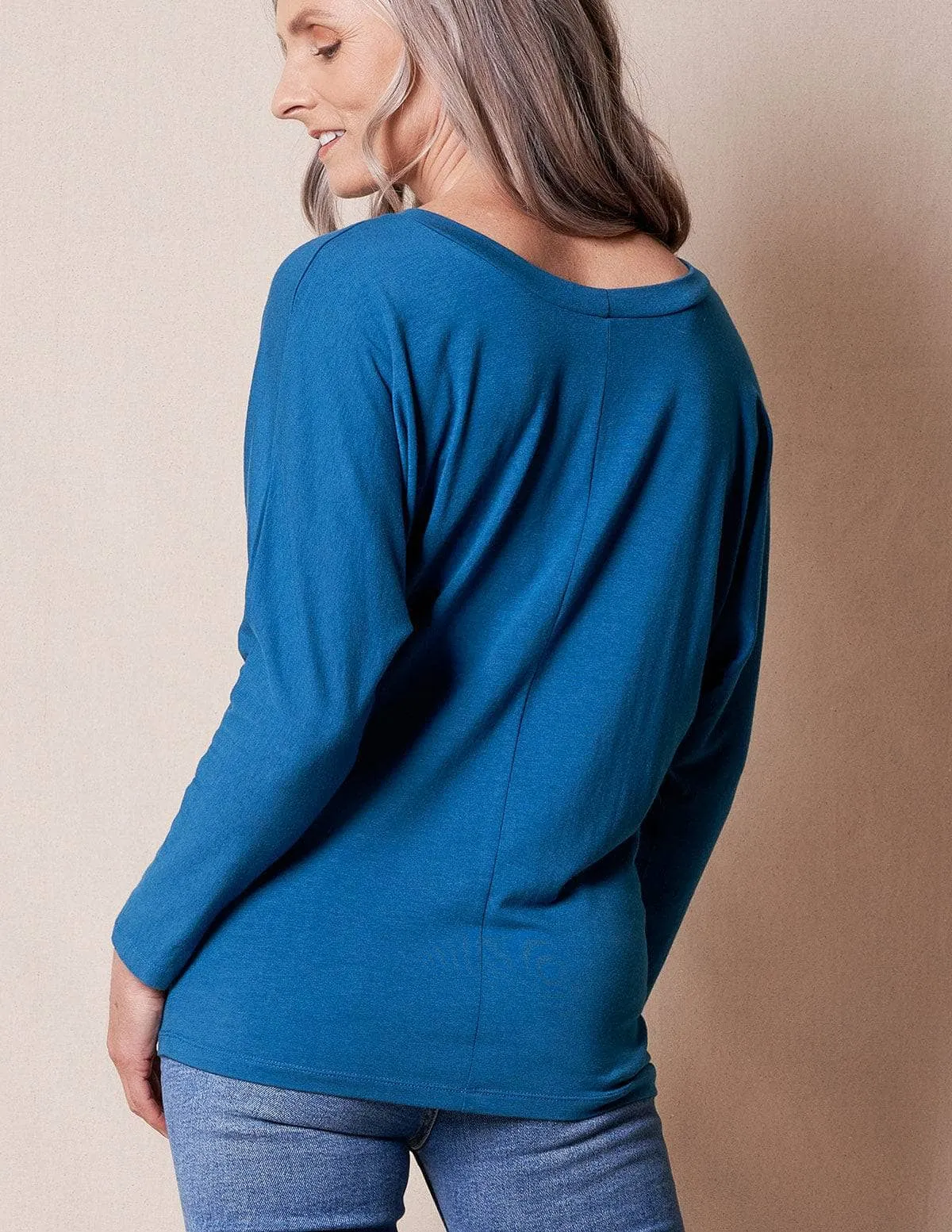 Bamboo/Organic Cotton Long Sleeve Dolman Top