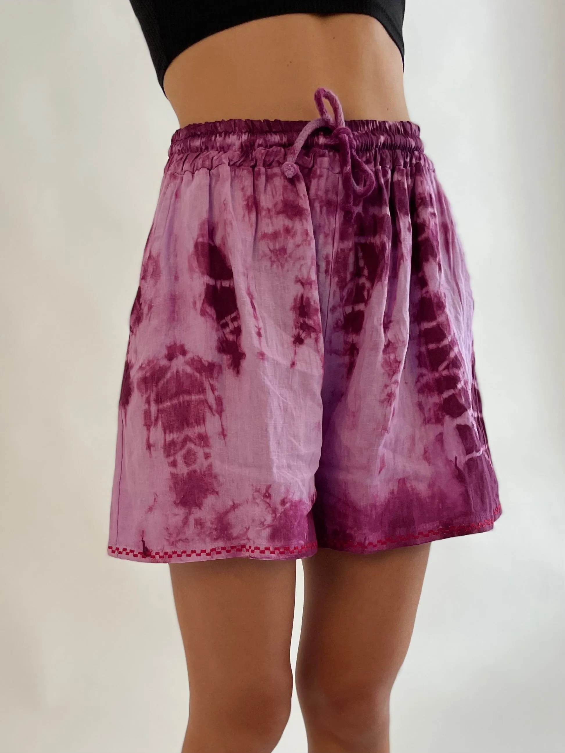 Breezy Summer Shorts -Purple