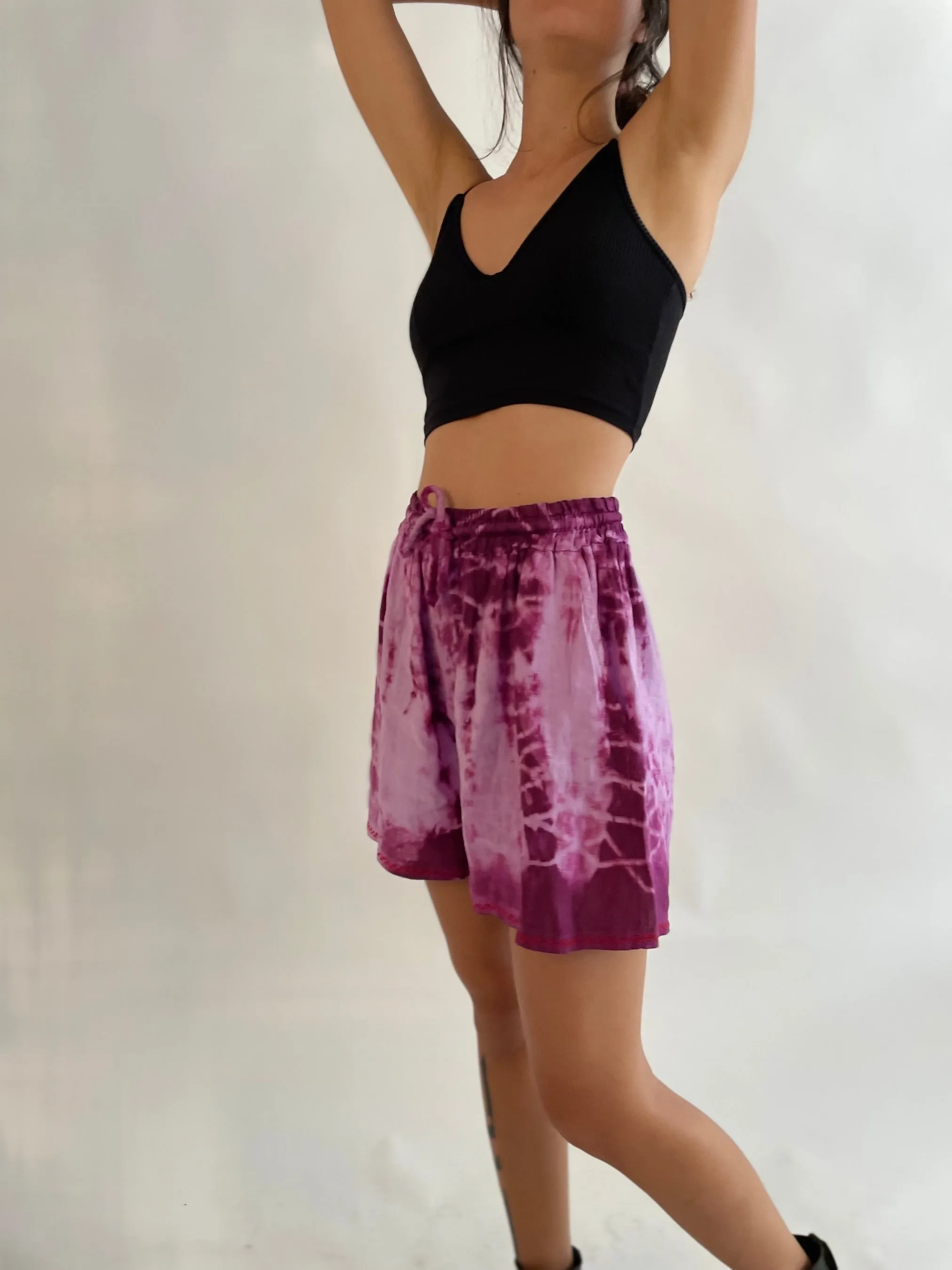 Breezy Summer Shorts -Purple