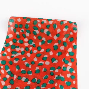 Confetti Viscose Georgette - Chili / Green