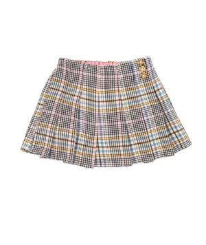 Design History Girls Little Blue Pink Plaid Skirt