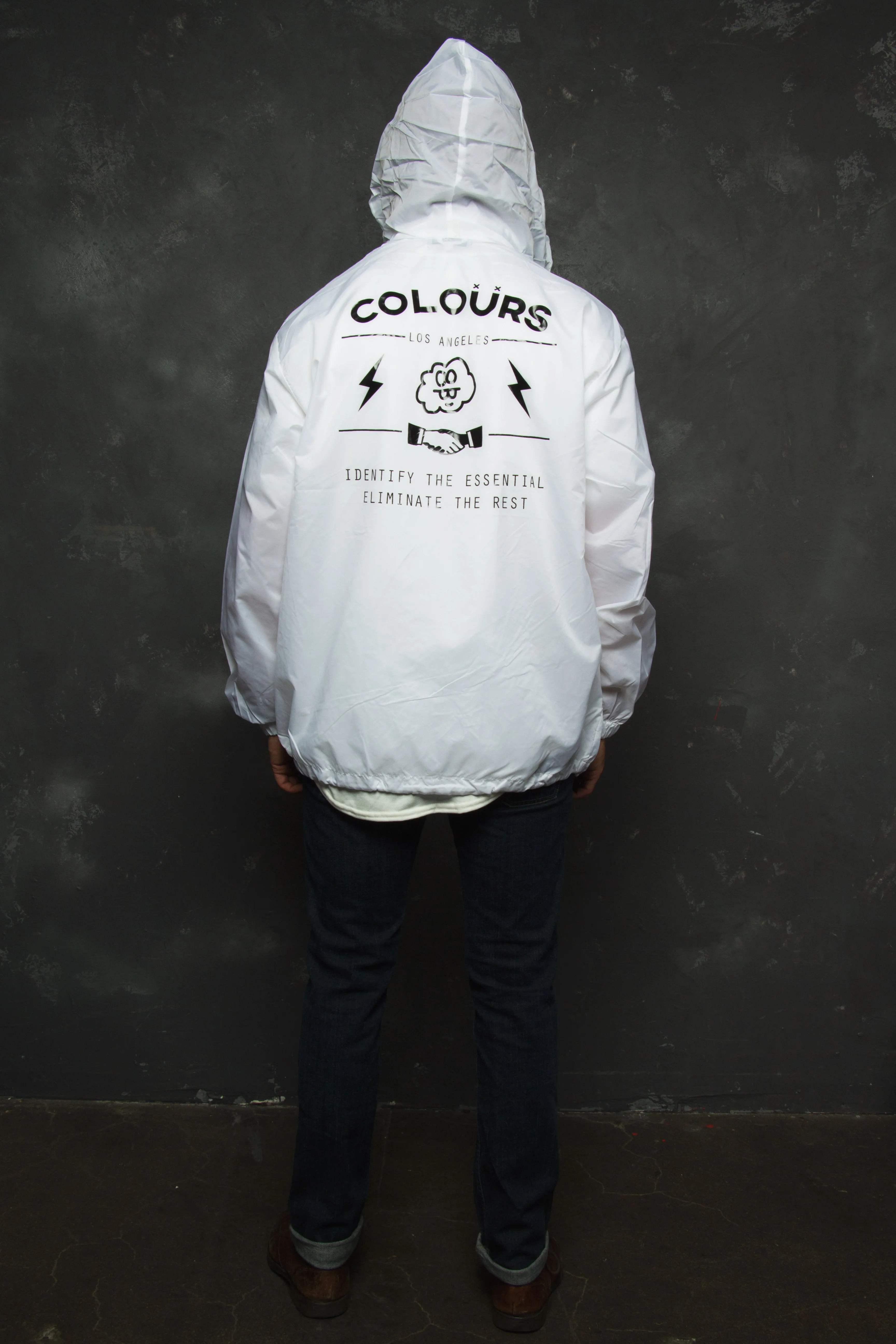 Essential Windbreaker (White)