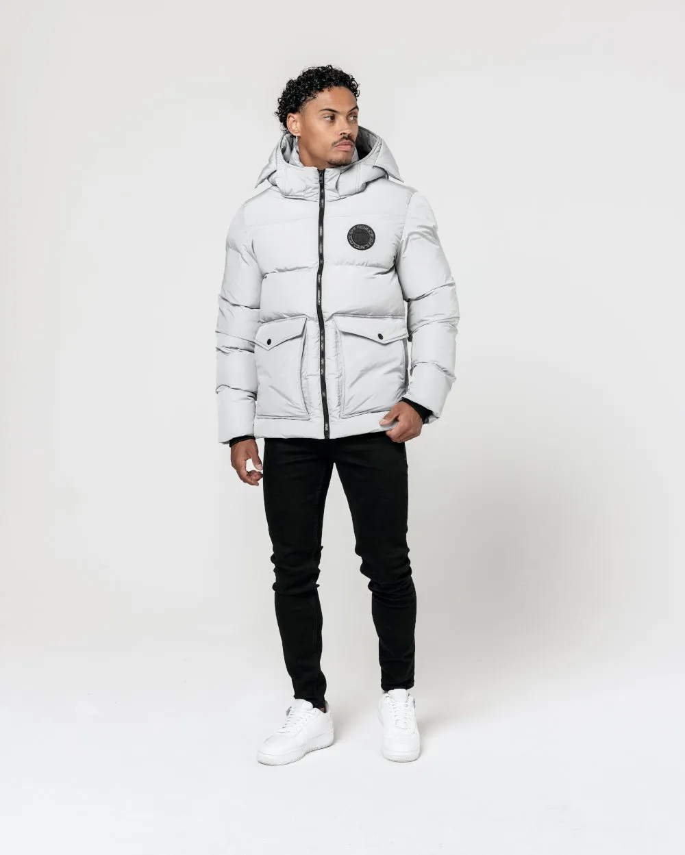 Essentials Puffer Jacket - Ice Grey