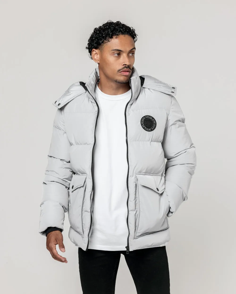 Essentials Puffer Jacket - Ice Grey