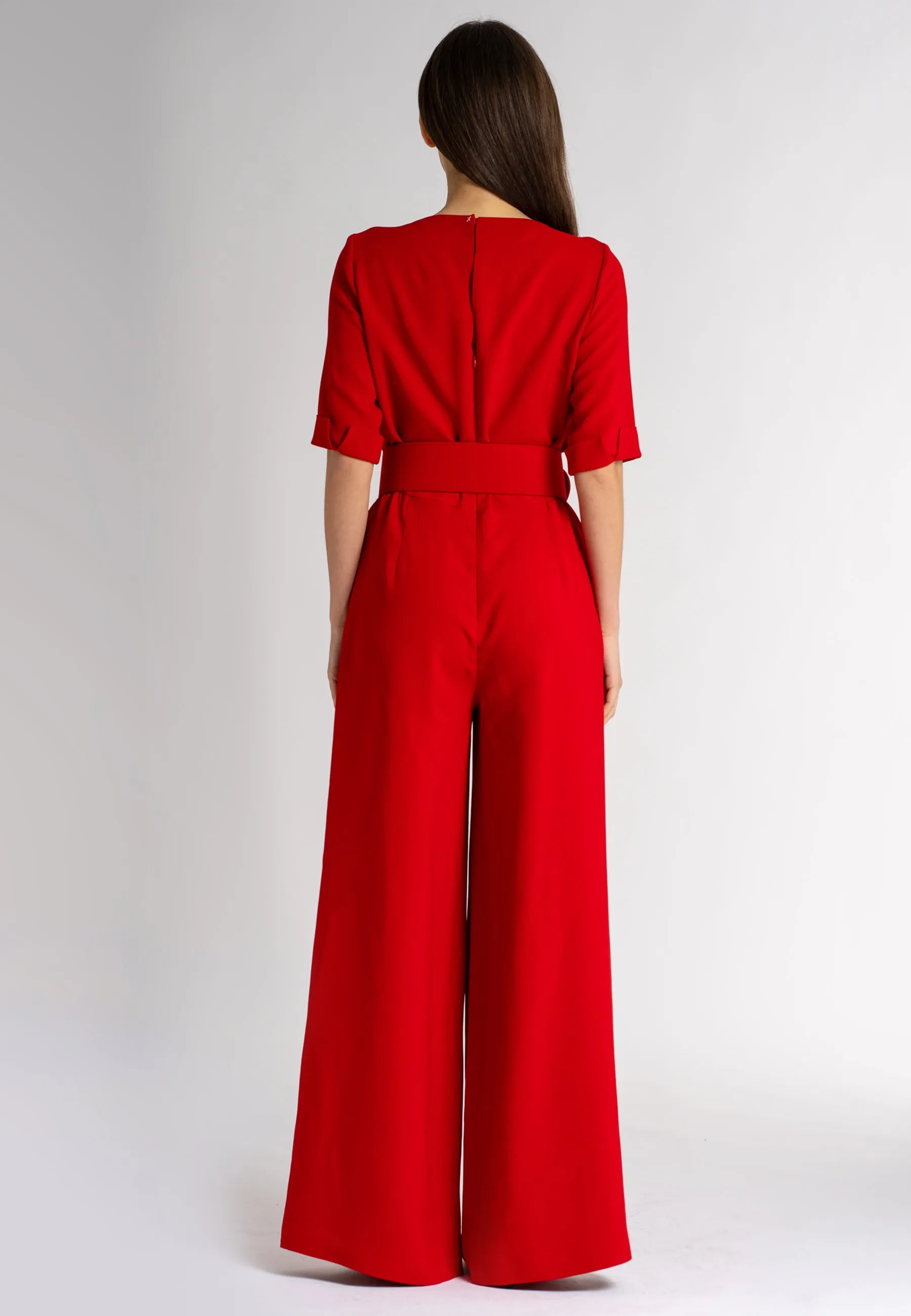 Giulia Jumpsuit Red: Elegant Women's Clothing | Italian Fashion Brands