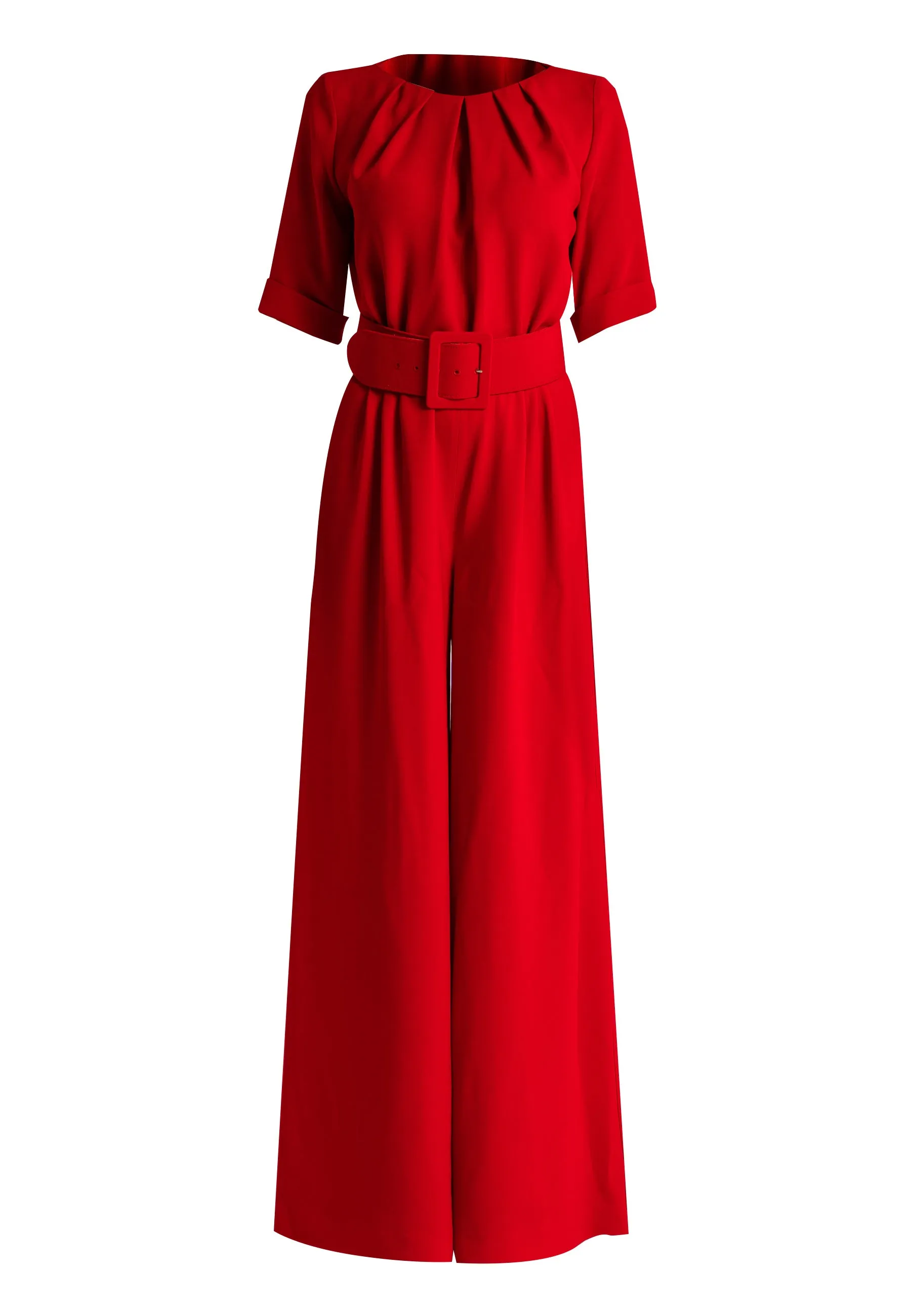 Giulia Jumpsuit Red: Elegant Women's Clothing | Italian Fashion Brands