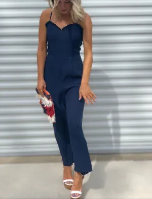 Give Me Frills Ruffled Wide Leg Jumpsuit