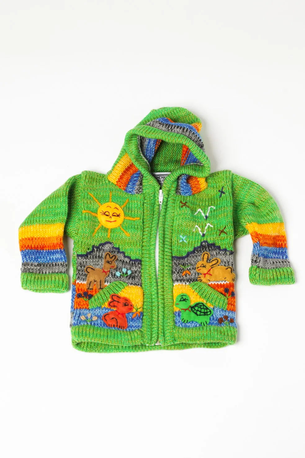 Kids Nature Scene Hooded Zip Sweater