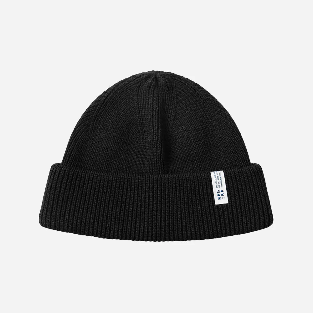 LABEL ESSENTIAL BEANIE - BLACK