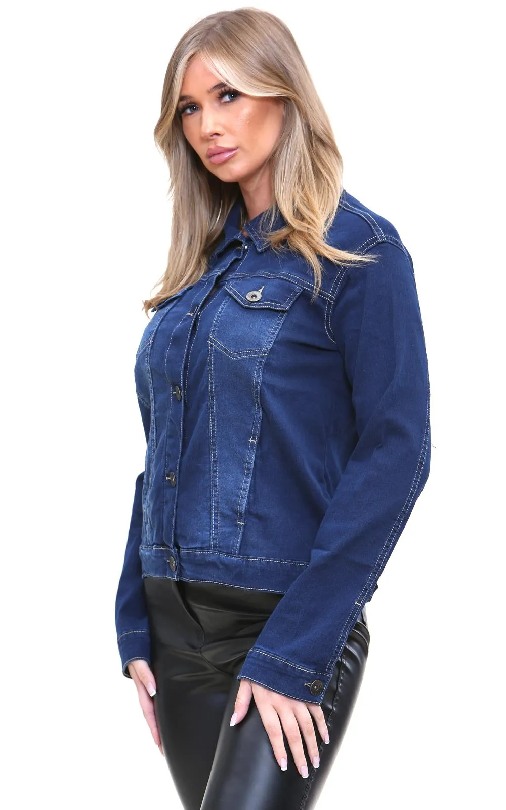 Ladies Loose Fit Denim Jacket TF10