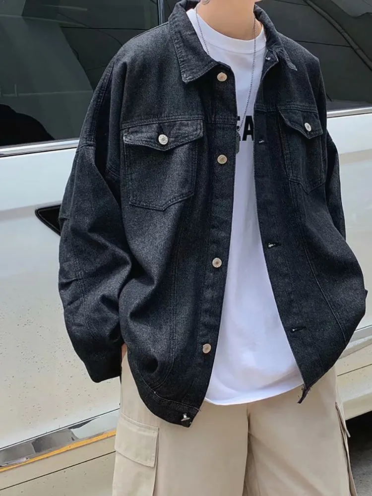 Men'S Vintage Washed Denim Jacket