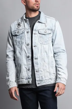 Premium Distressed Denim Jacket