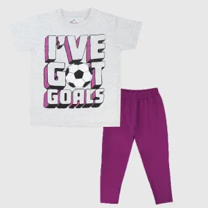 "I've Got Goals" Short-Sleeved Pajama