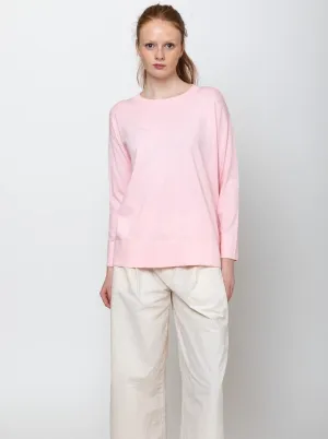 Round Neck Sweater - Pale Pink