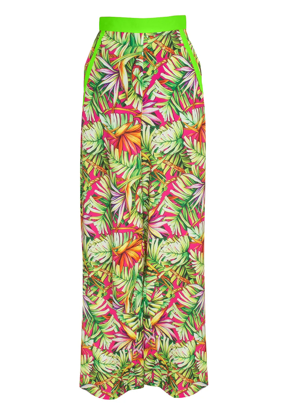 Tropics - Jungle Paradise Pants (Neon Green)