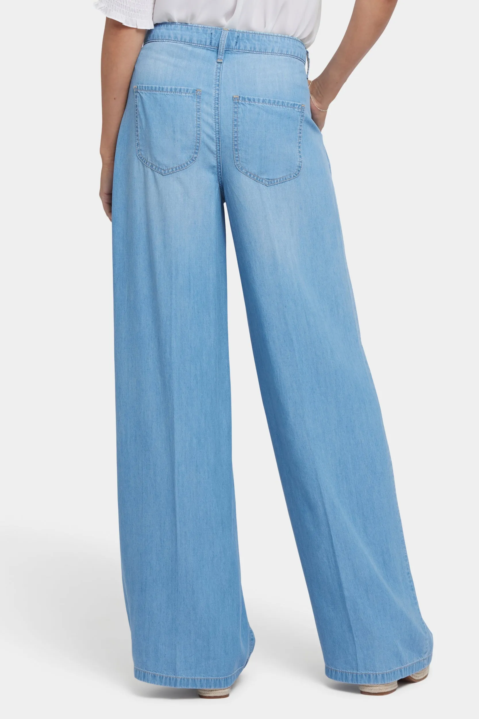 Whitney Pleated Trouser Pants With Super High Rise | Canary Beach