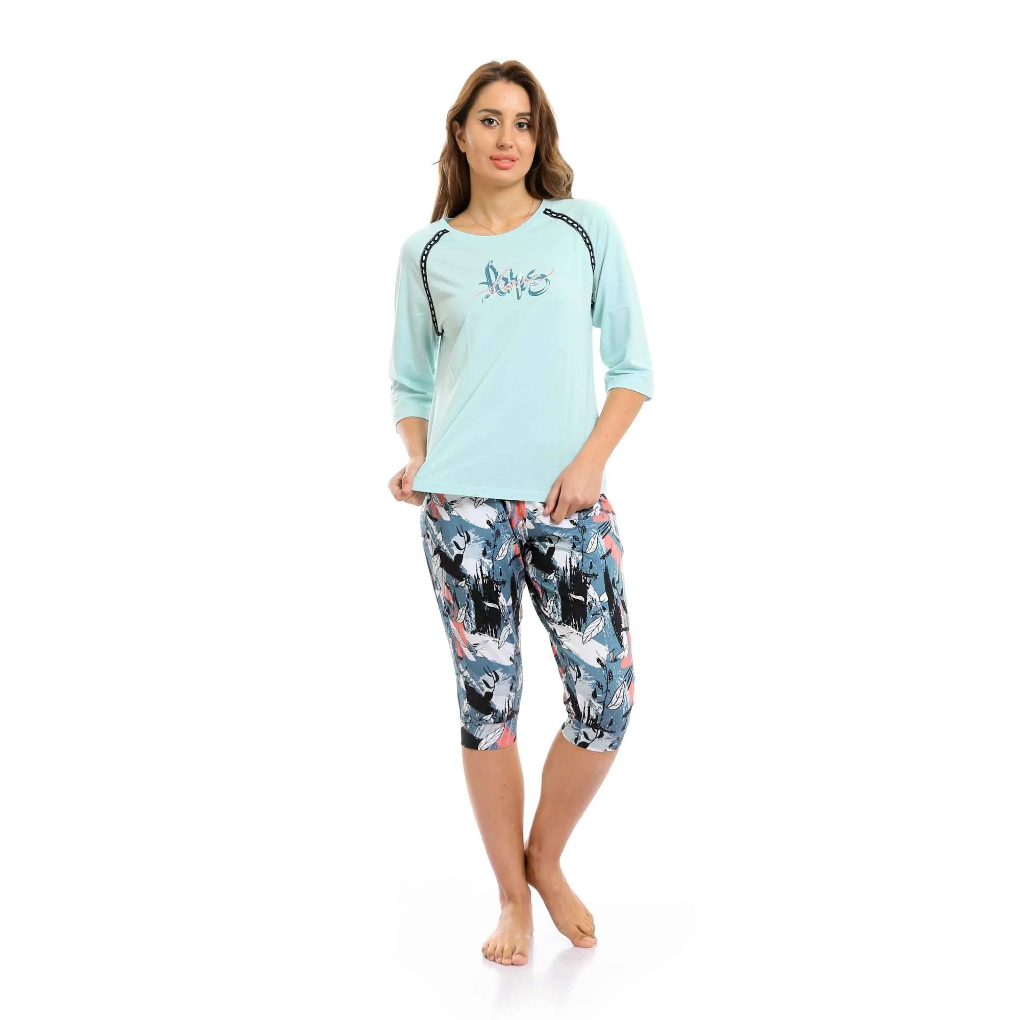 Women's Capri Pajama Set