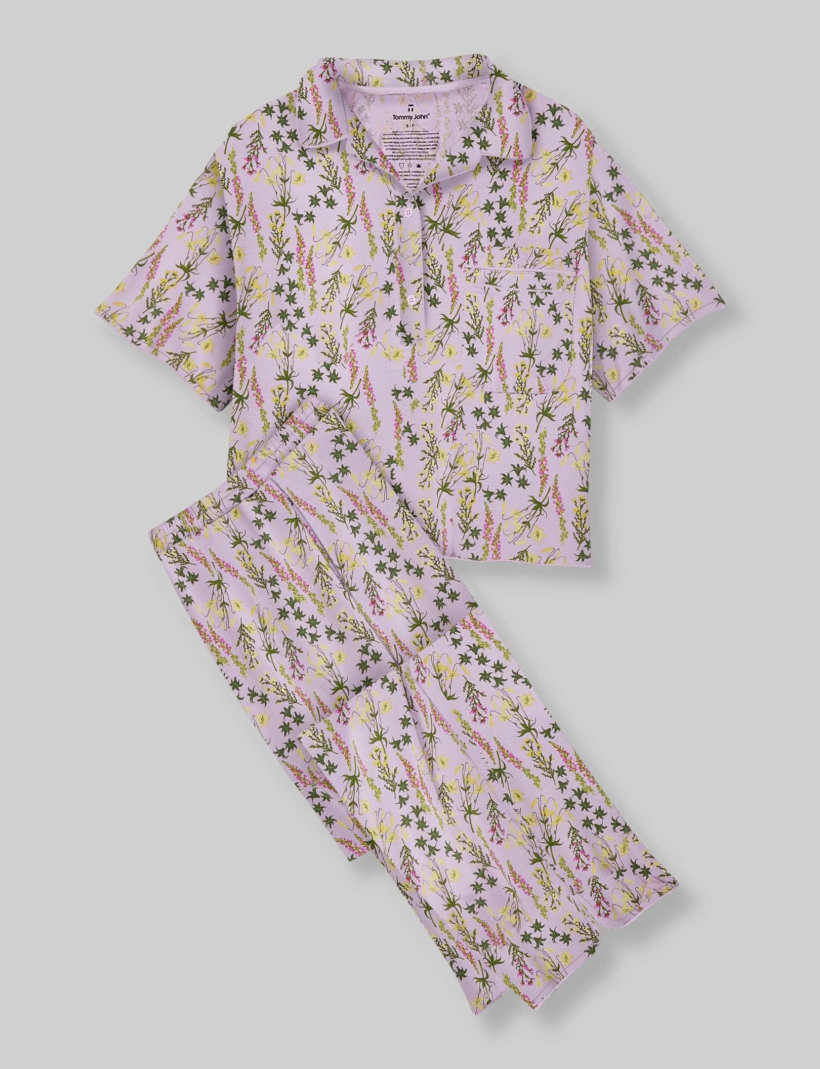 Women's Downtime Pullover Pajama Top & Pant Set